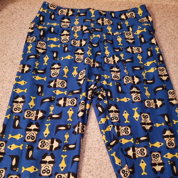 Lularoe OS Leggings *NEW* (Panda,Penguin and Fish) - Picture 1 of 3